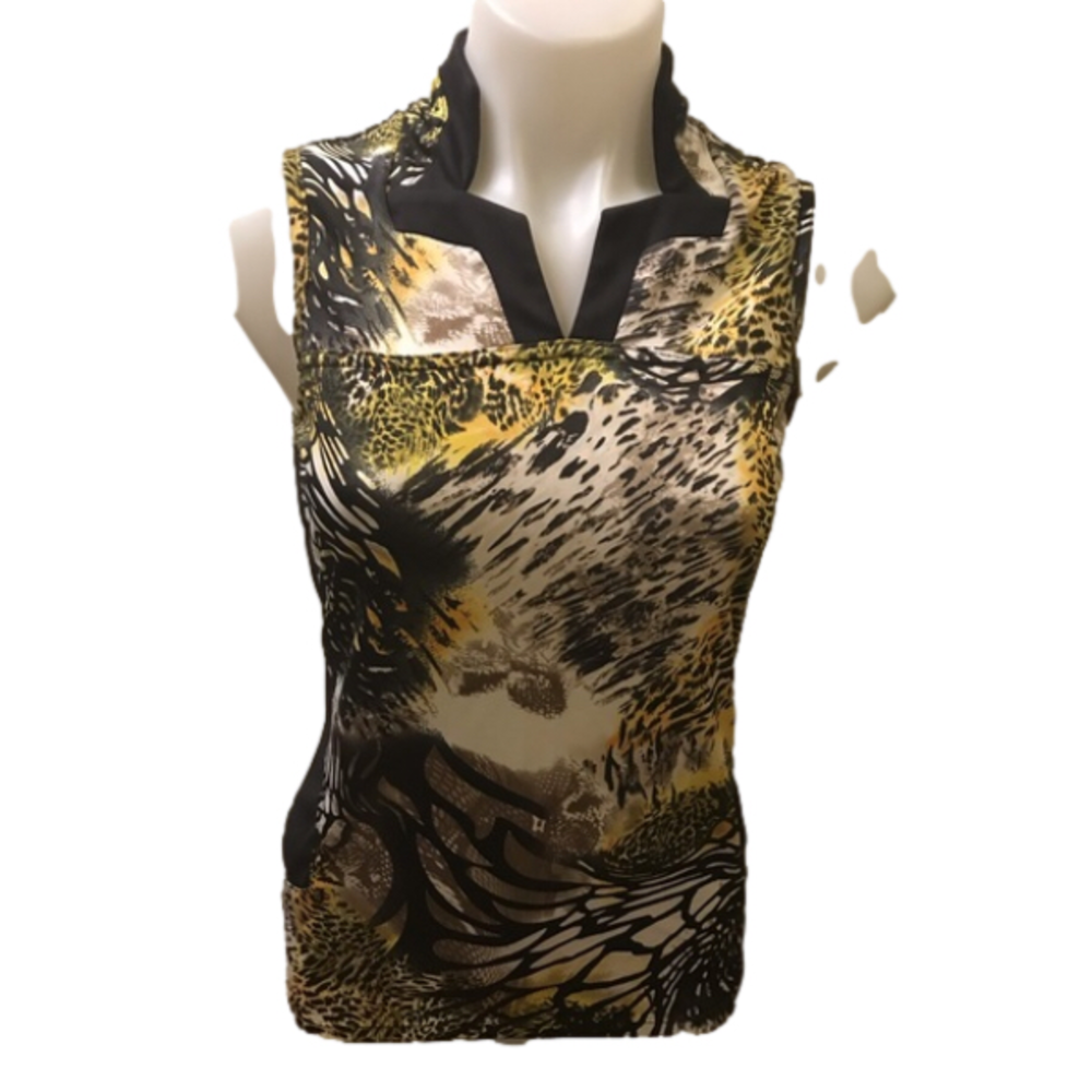 Dexim Golf Wear Animal Print No Sleeve Top